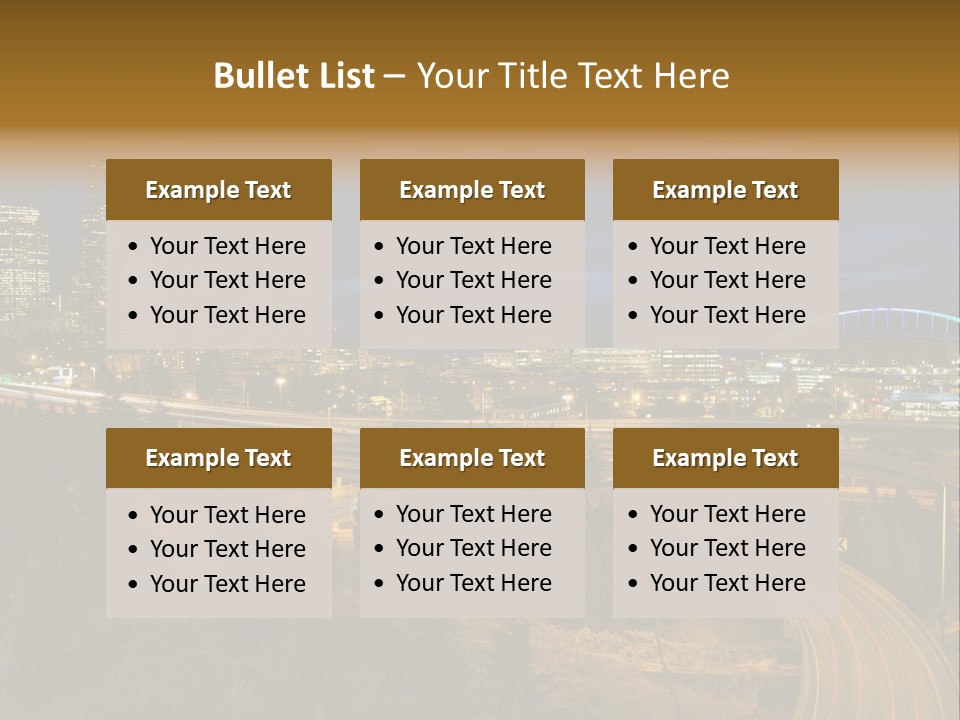 Skyline Sky Hour PowerPoint Template
