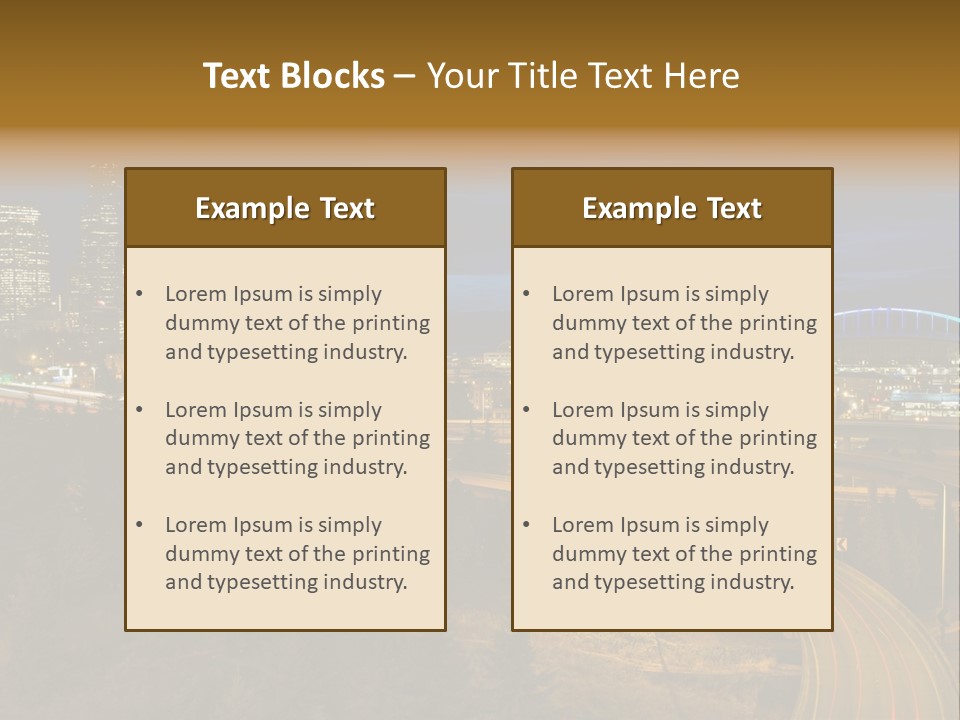 Skyline Sky Hour PowerPoint Template
