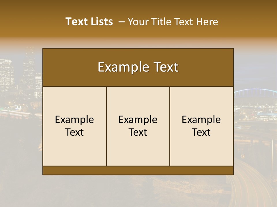 Skyline Sky Hour PowerPoint Template
