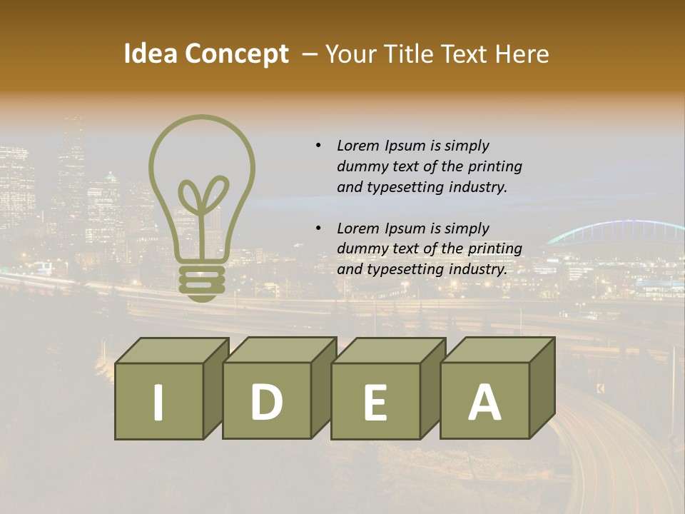 Skyline Sky Hour PowerPoint Template