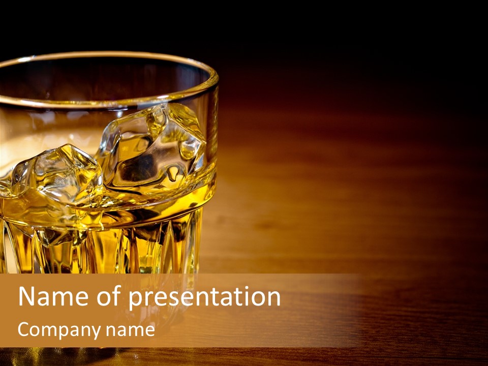 Elegant Party Beverage PowerPoint Template