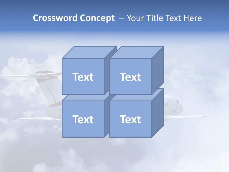 Plane Land Transportation PowerPoint Template