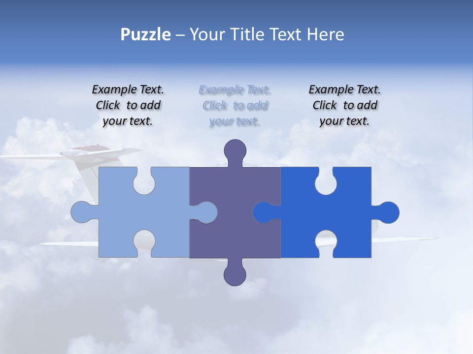 Plane Land Transportation PowerPoint Template