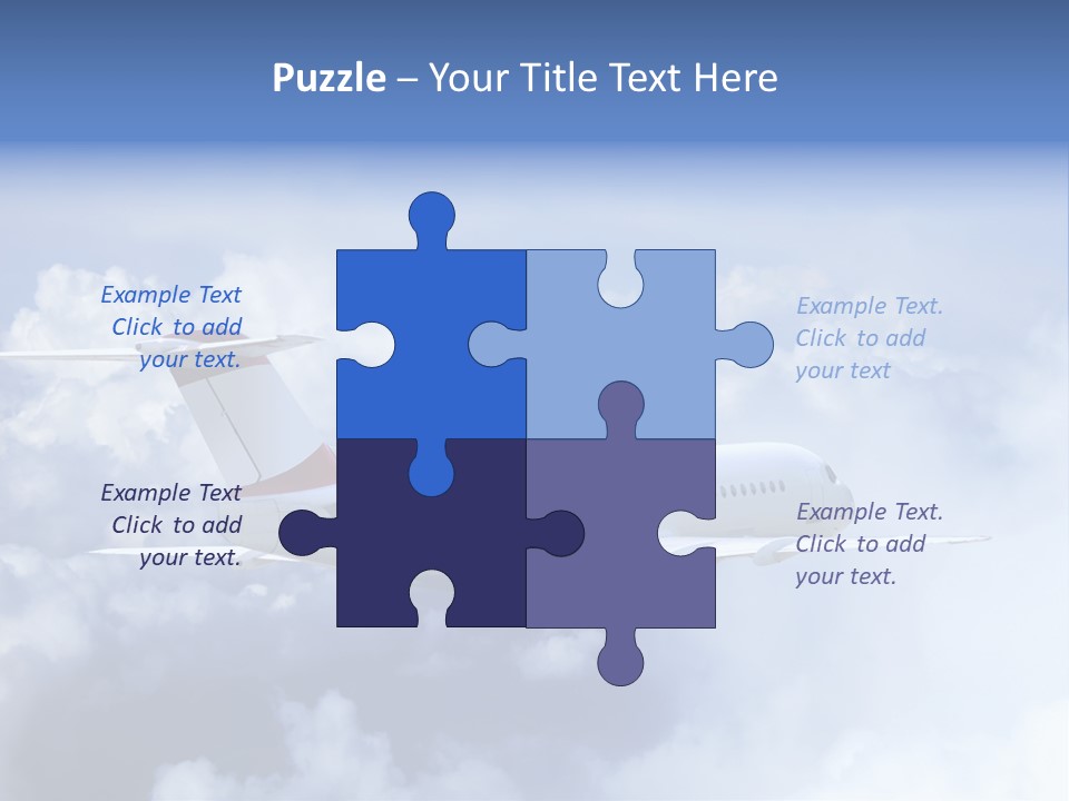 Plane Land Transportation PowerPoint Template