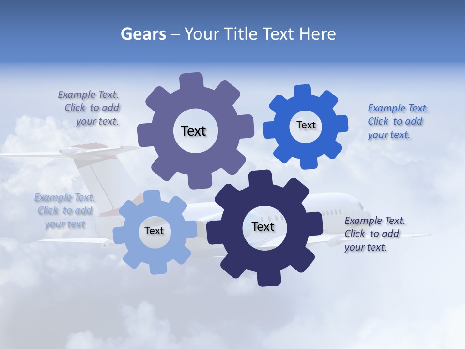 Plane Land Transportation PowerPoint Template