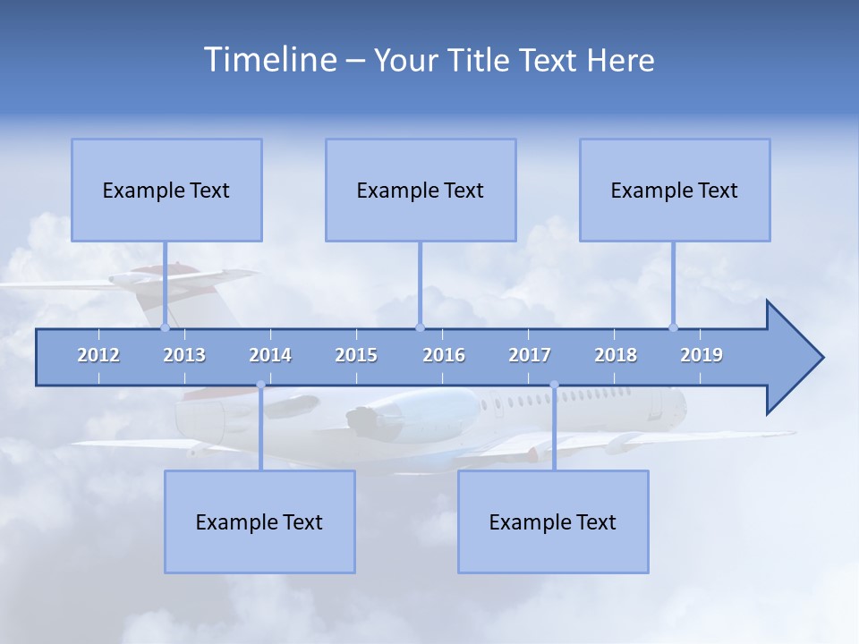 Plane Land Transportation PowerPoint Template