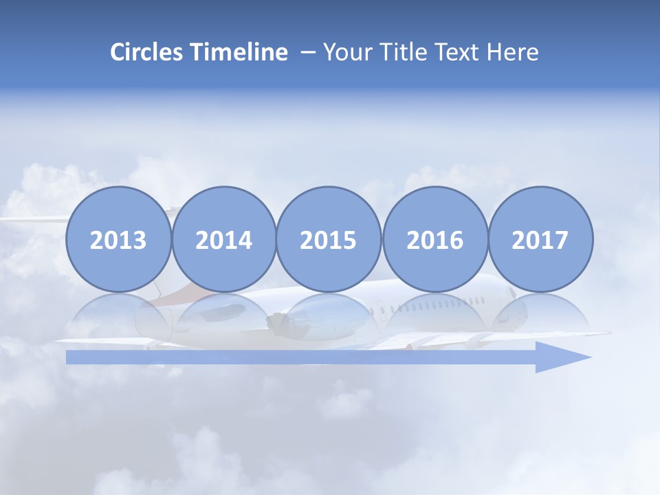 Plane Land Transportation PowerPoint Template