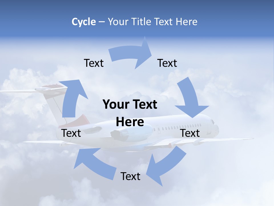 Plane Land Transportation PowerPoint Template