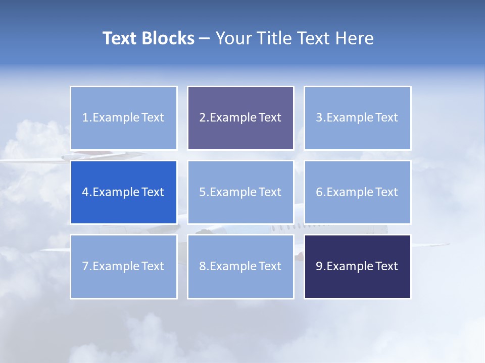 Plane Land Transportation PowerPoint Template