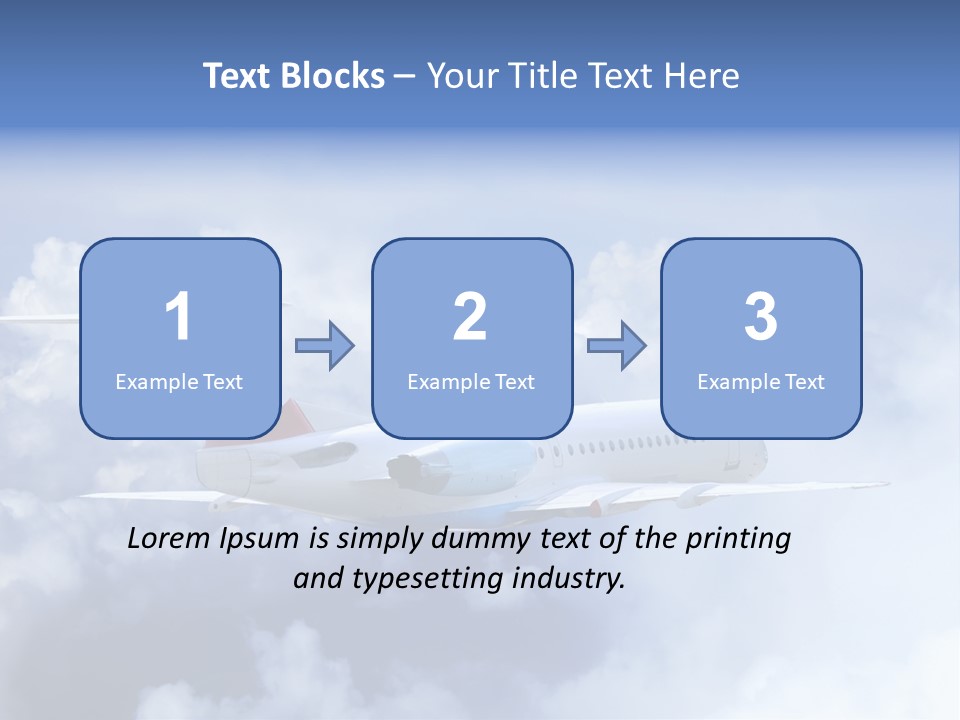 Plane Land Transportation PowerPoint Template