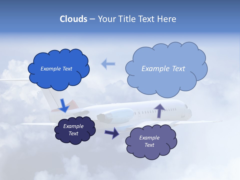 Plane Land Transportation PowerPoint Template