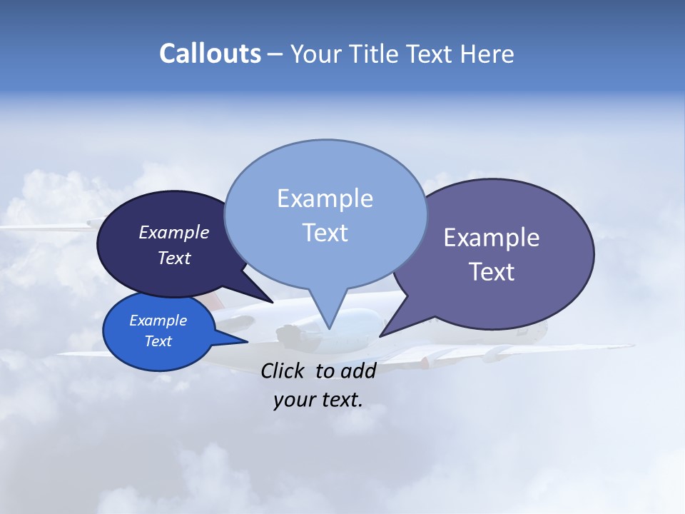 Plane Land Transportation PowerPoint Template