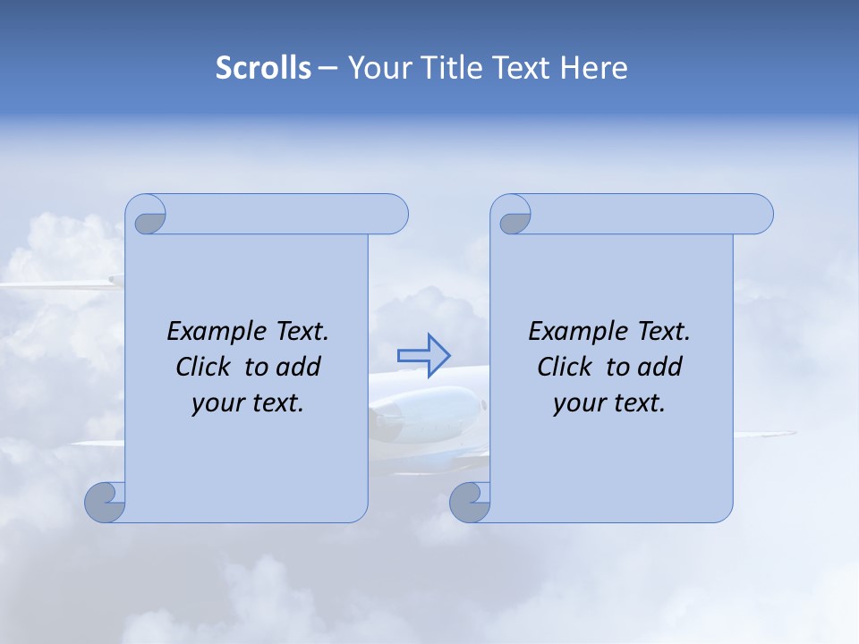 Plane Land Transportation PowerPoint Template