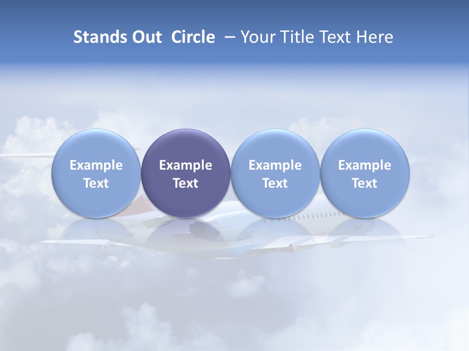 Plane Land Transportation PowerPoint Template