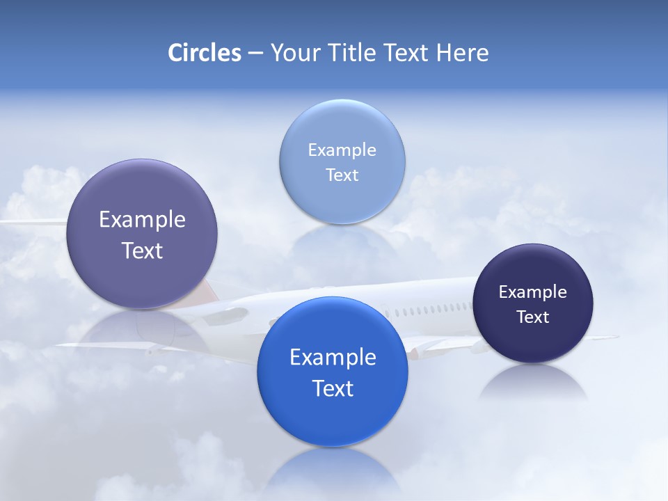 Plane Land Transportation PowerPoint Template