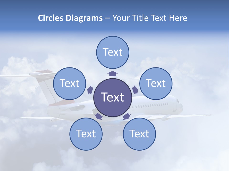 Plane Land Transportation PowerPoint Template
