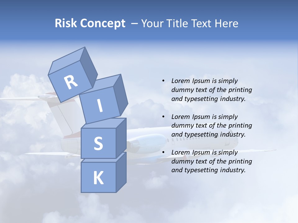 Plane Land Transportation PowerPoint Template