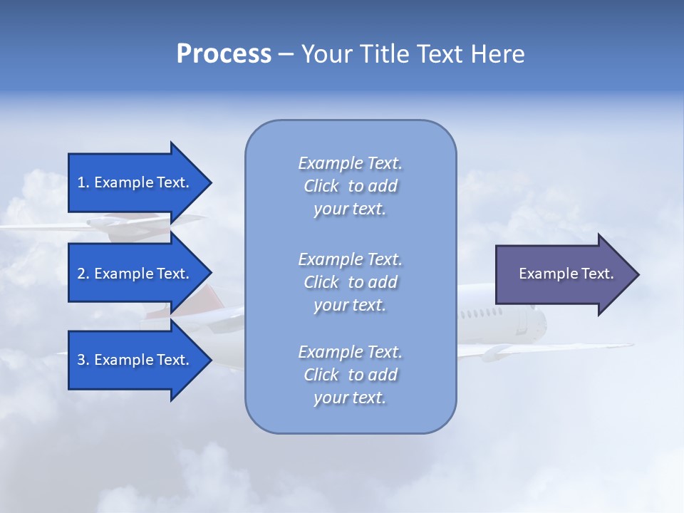 Plane Land Transportation PowerPoint Template