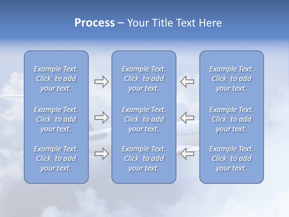 Plane Land Transportation PowerPoint Template