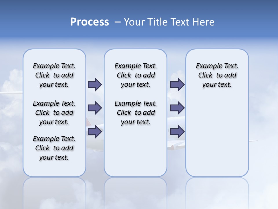 Plane Land Transportation PowerPoint Template
