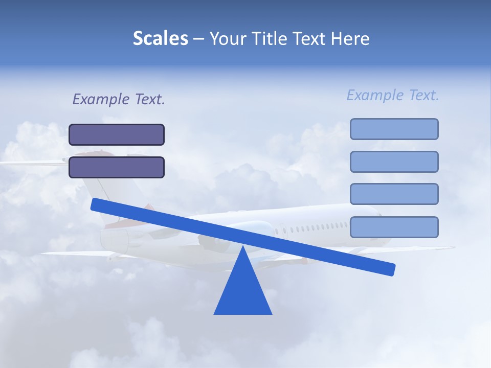 Plane Land Transportation PowerPoint Template