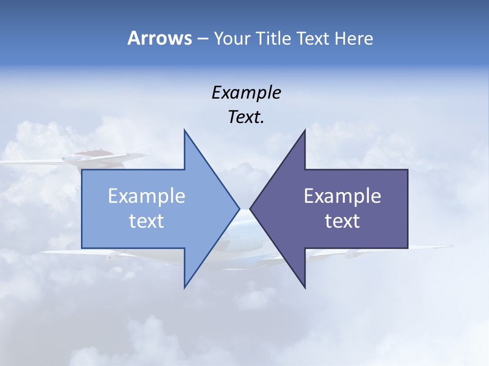 Plane Land Transportation PowerPoint Template