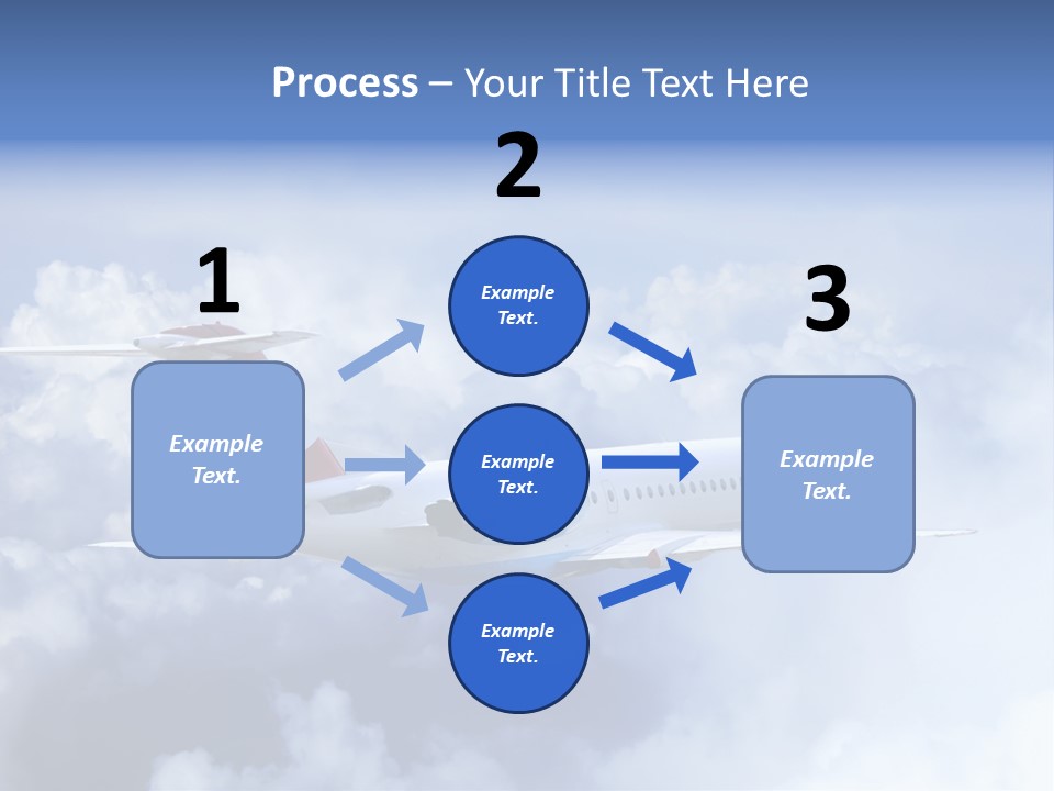 Plane Land Transportation PowerPoint Template