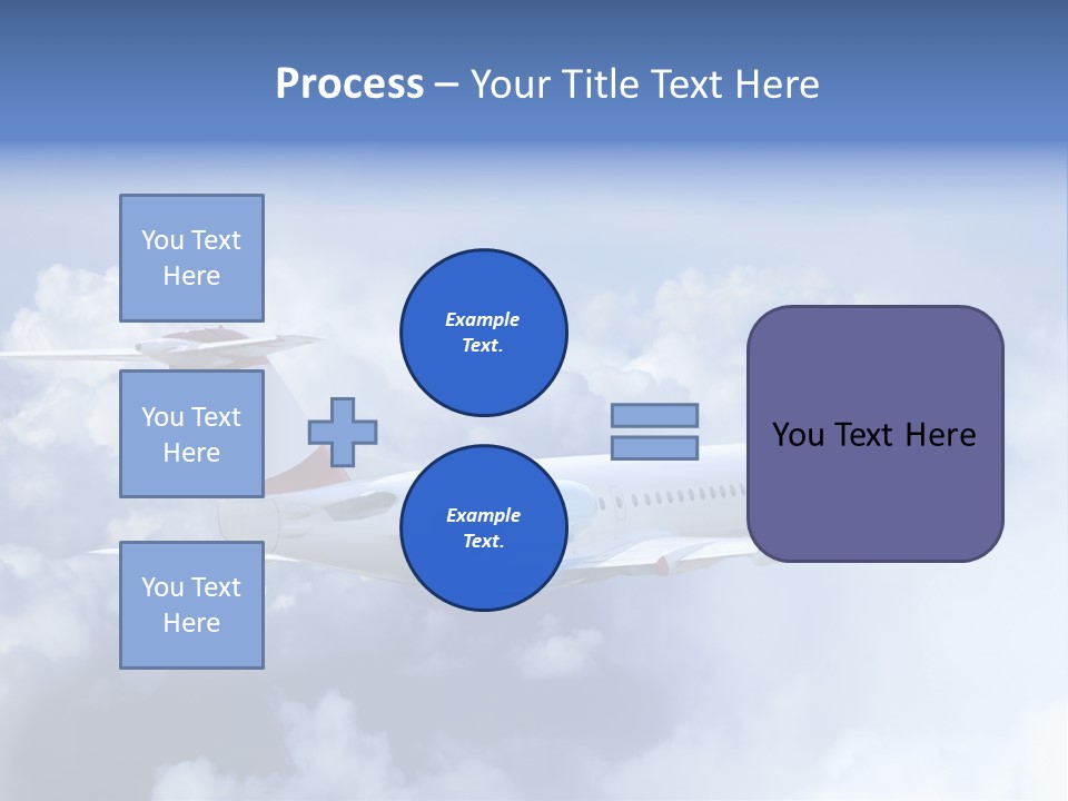 Plane Land Transportation PowerPoint Template