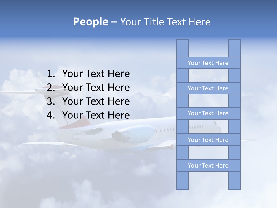 Plane Land Transportation PowerPoint Template