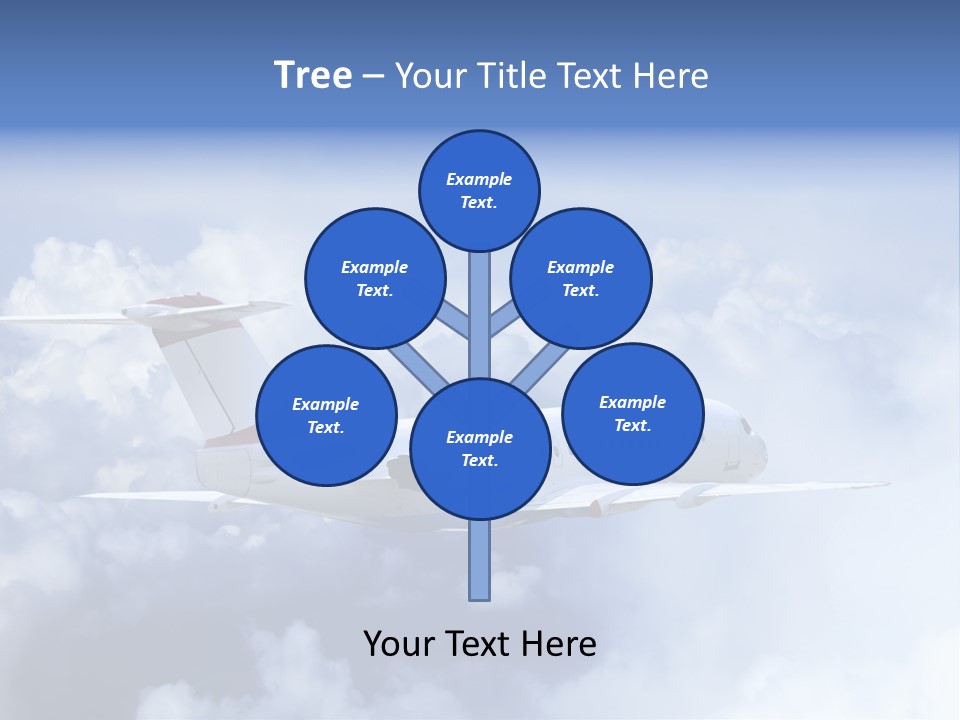 Plane Land Transportation PowerPoint Template
