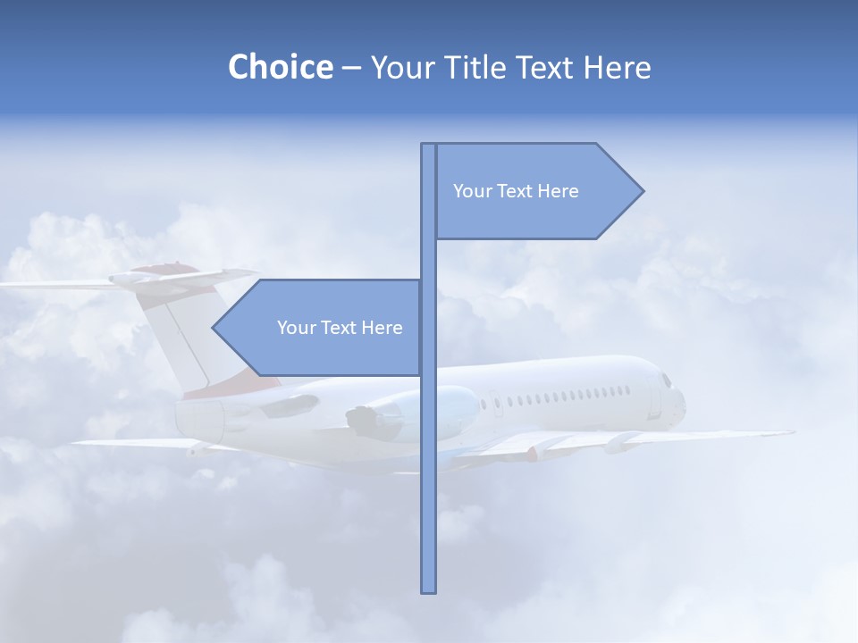 Plane Land Transportation PowerPoint Template