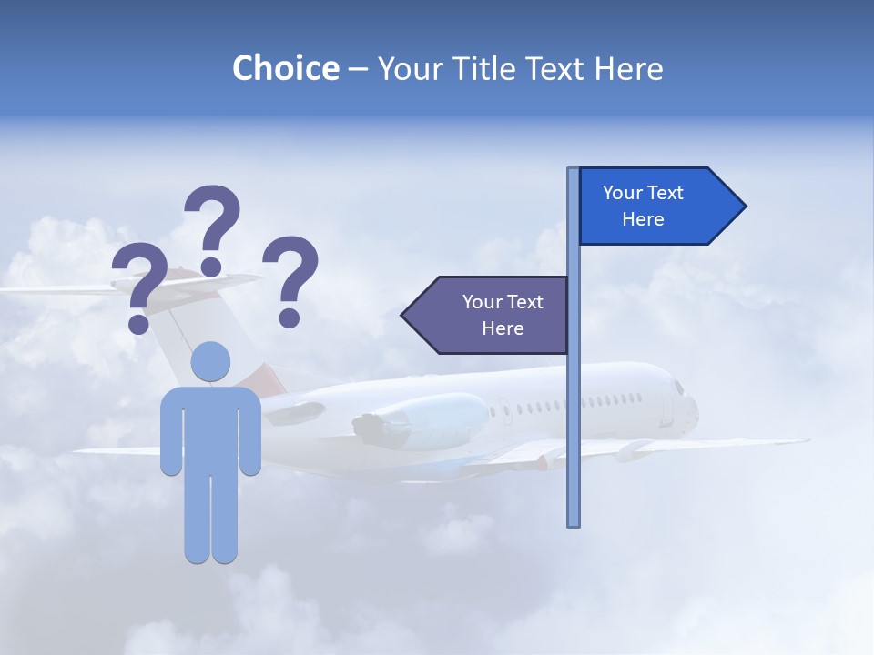 Plane Land Transportation PowerPoint Template