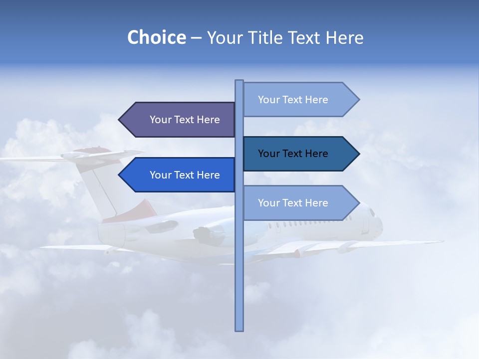 Plane Land Transportation PowerPoint Template