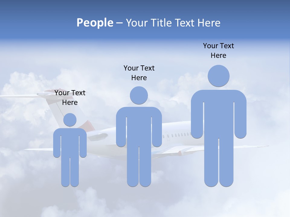 Plane Land Transportation PowerPoint Template