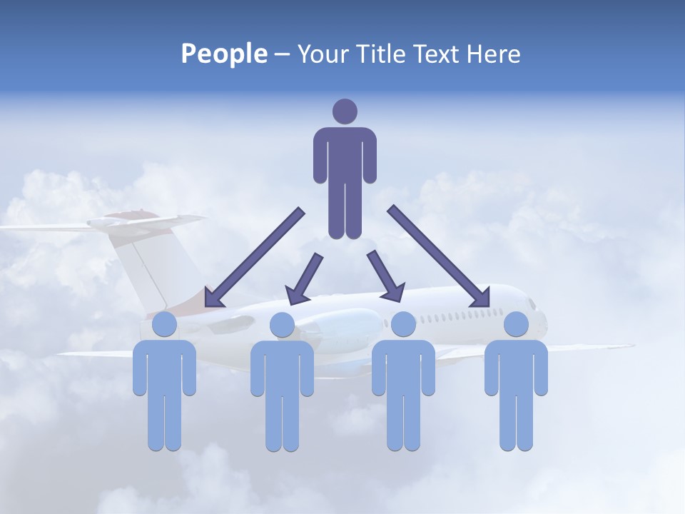 Plane Land Transportation PowerPoint Template