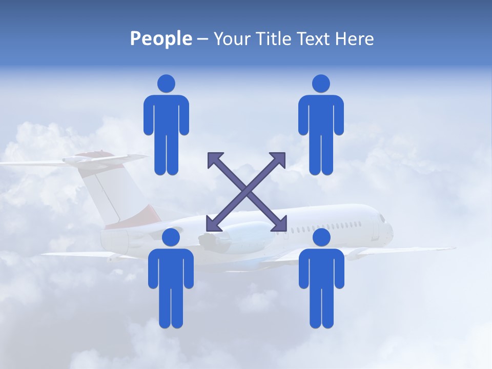 Plane Land Transportation PowerPoint Template