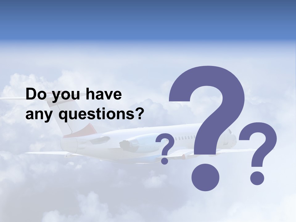 Plane Land Transportation PowerPoint Template