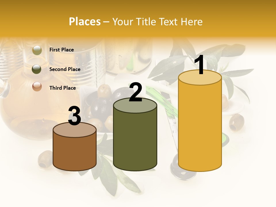 Fruit Glass Olive PowerPoint Template