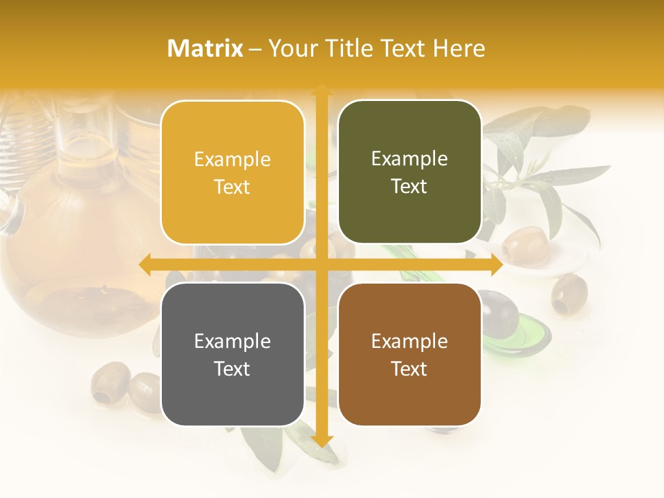 Fruit Glass Olive PowerPoint Template