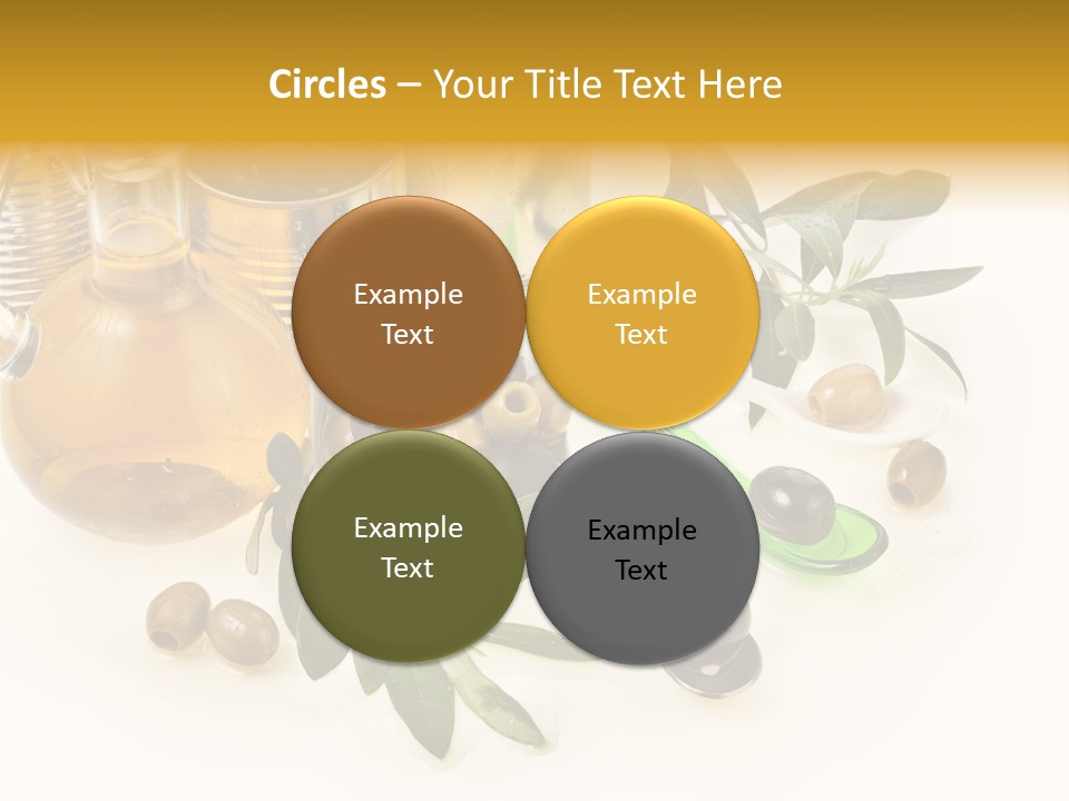 Fruit Glass Olive PowerPoint Template