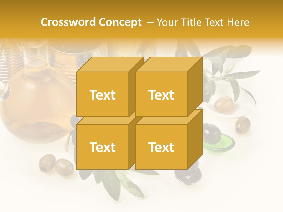Fruit Glass Olive PowerPoint Template