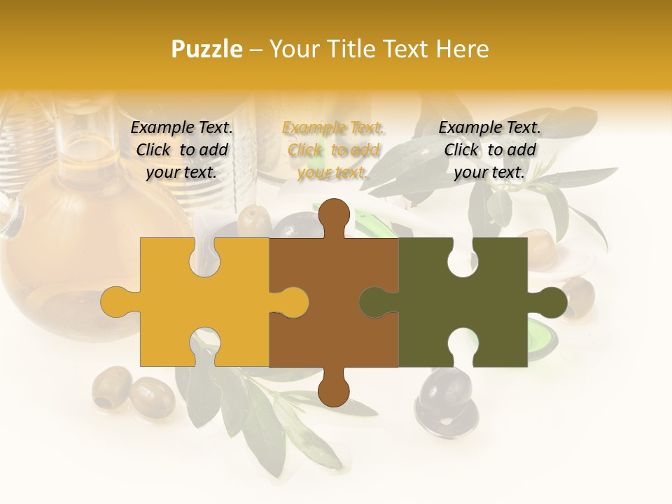 Fruit Glass Olive PowerPoint Template