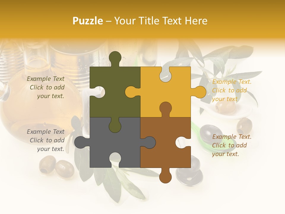 Fruit Glass Olive PowerPoint Template