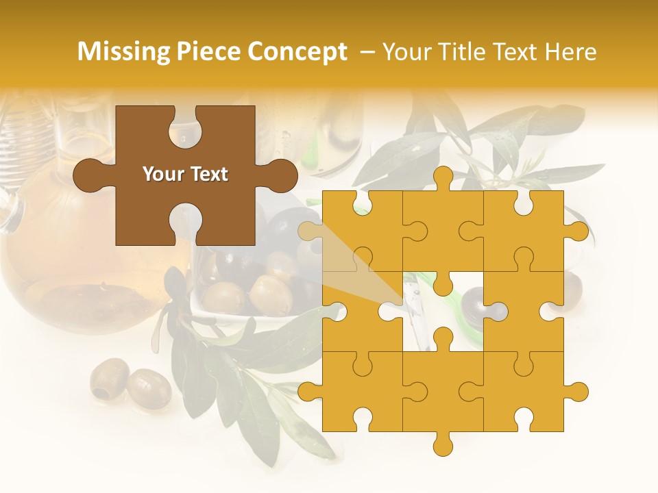 Fruit Glass Olive PowerPoint Template