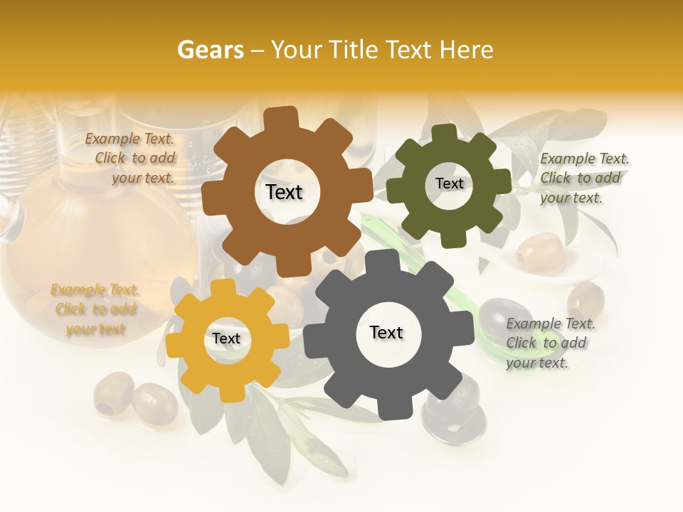 Fruit Glass Olive PowerPoint Template