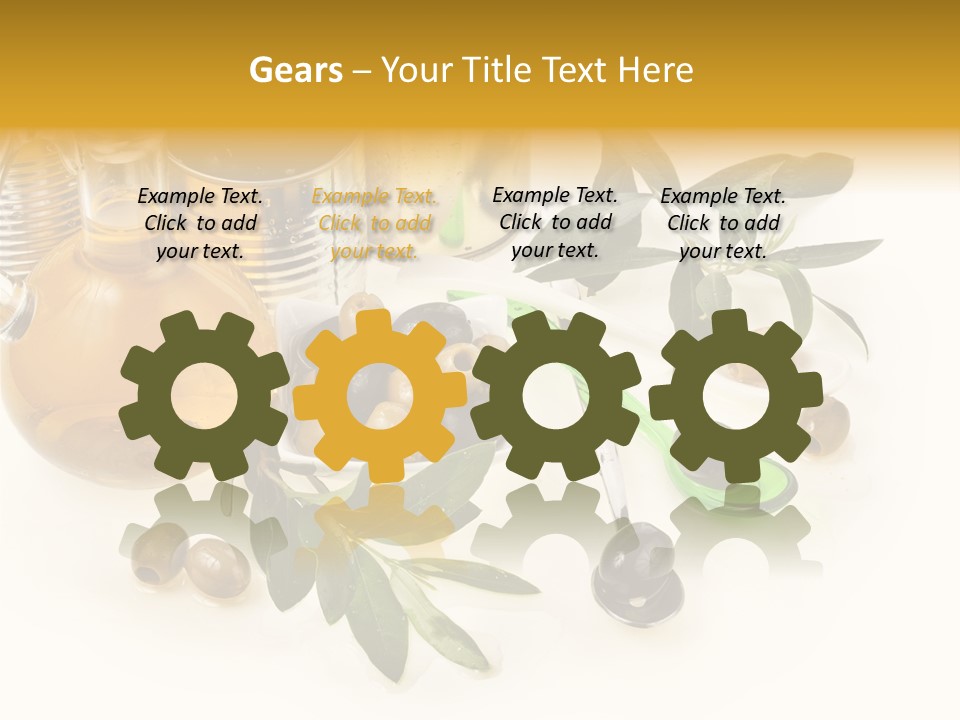 Fruit Glass Olive PowerPoint Template