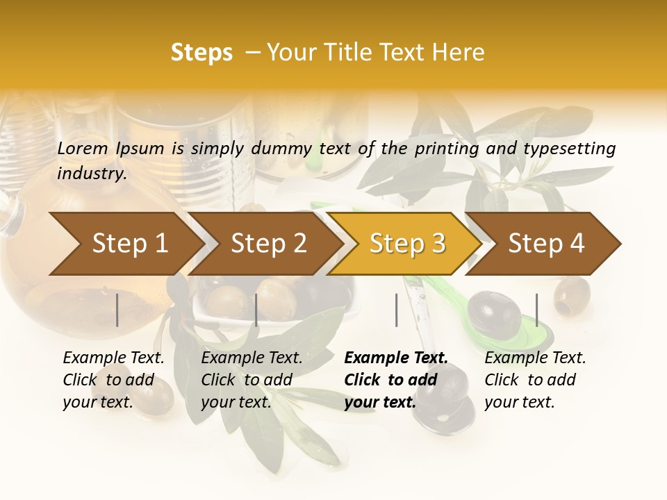 Fruit Glass Olive PowerPoint Template