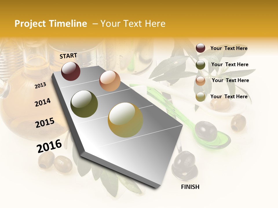 Fruit Glass Olive PowerPoint Template