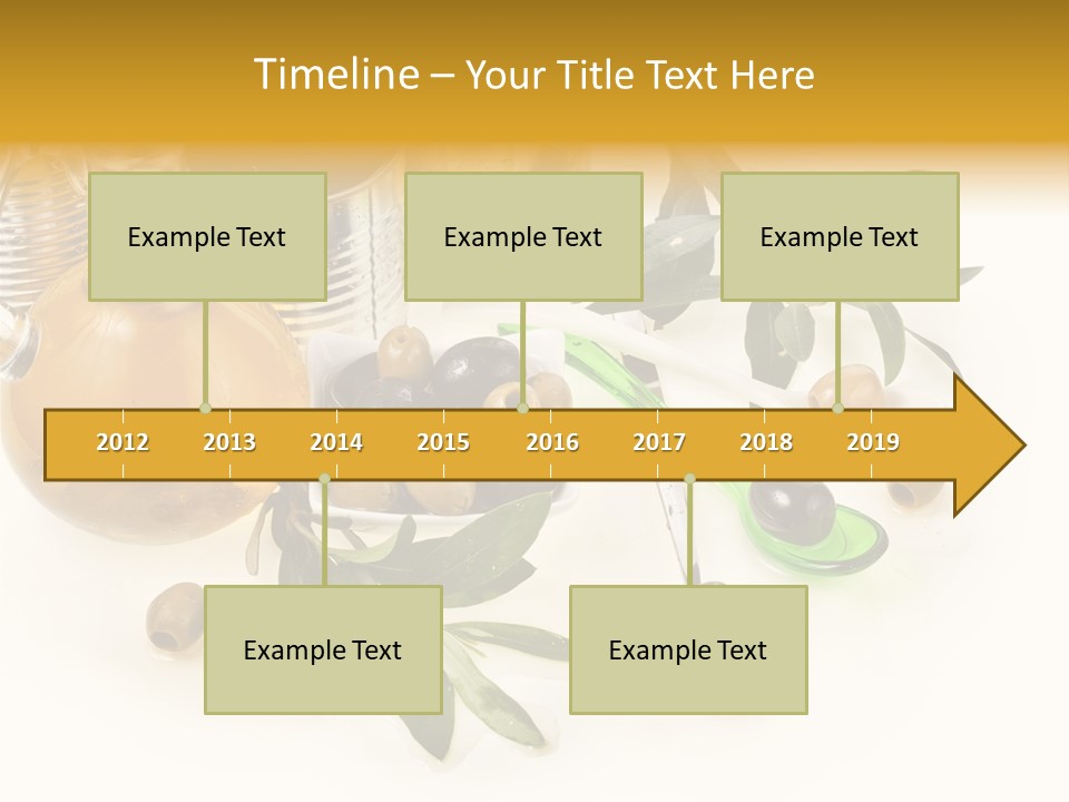 Fruit Glass Olive PowerPoint Template