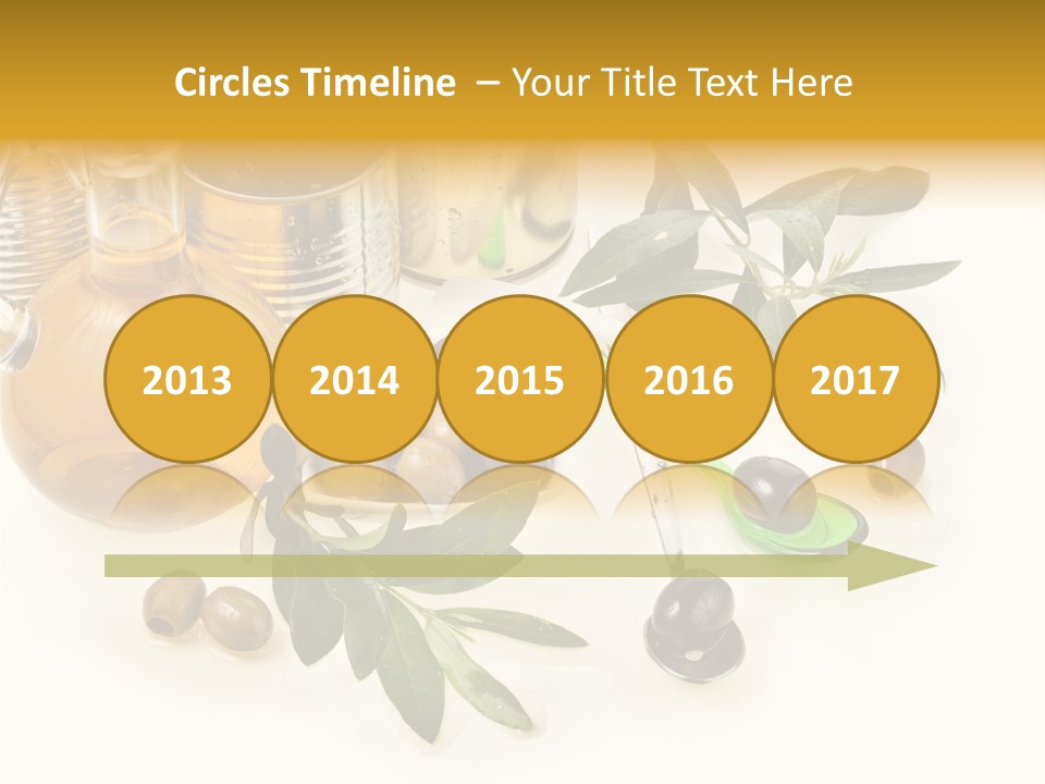Fruit Glass Olive PowerPoint Template